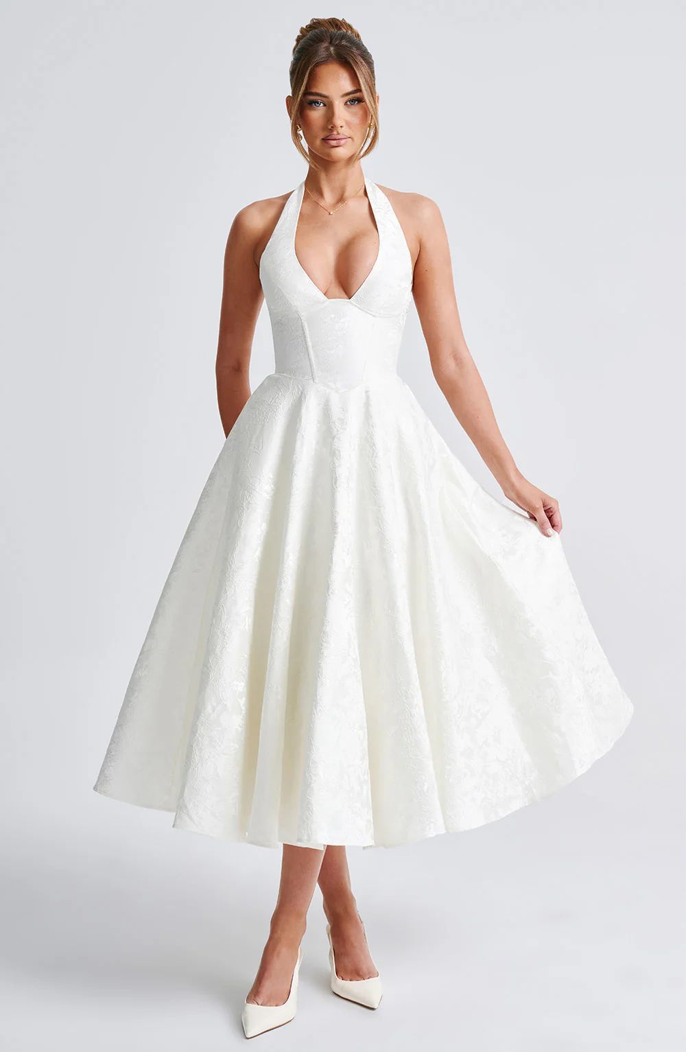 The "Resort Royalty" Jacquard Maxi